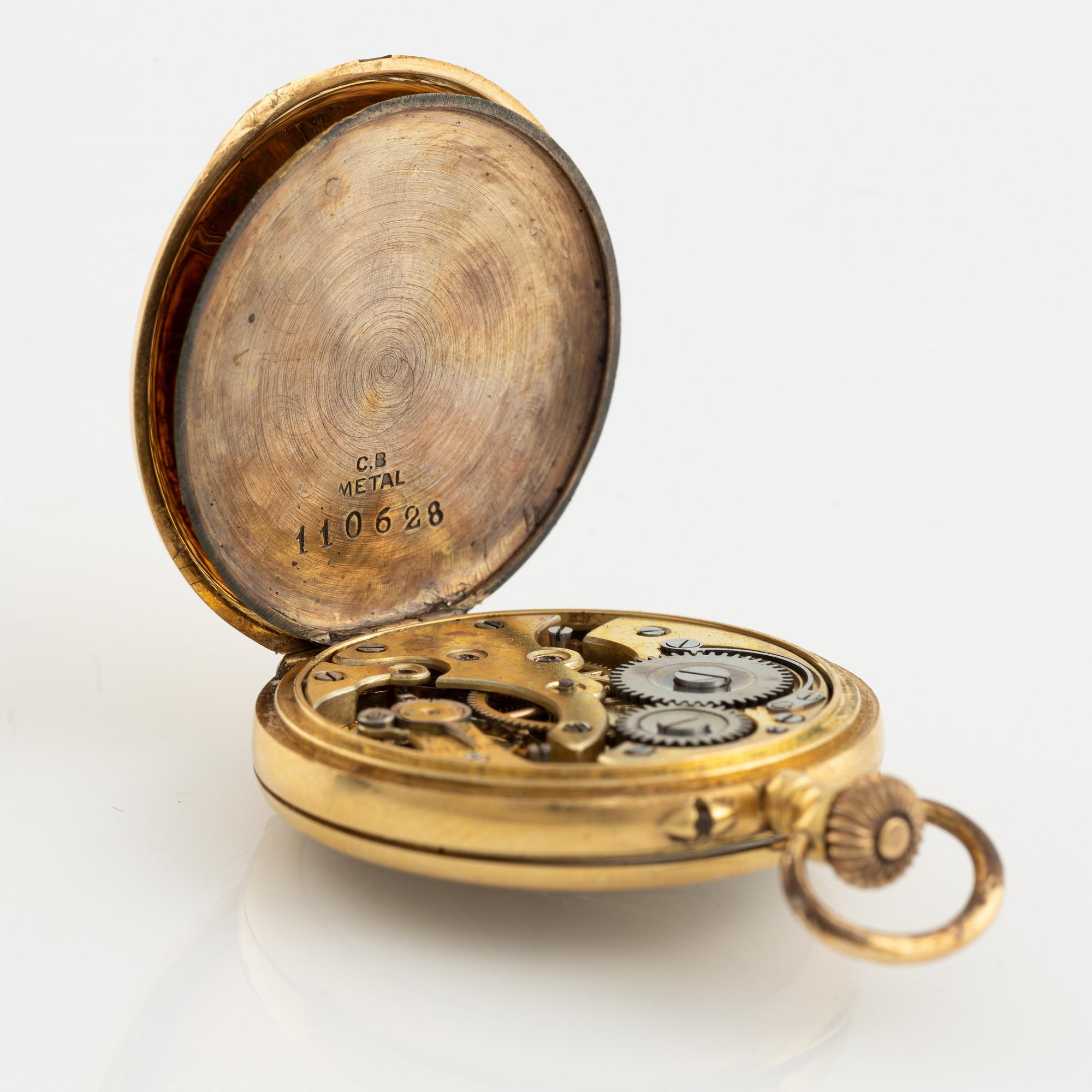 Mormorsur, 3 st, 14K/18K guld.