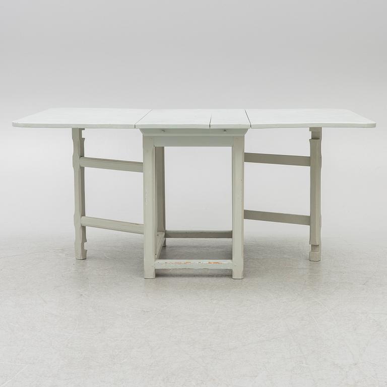 A 19th century drop-leaf table, Sweden.