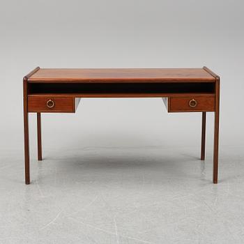 A mahogany desk, mid 20th Century.
