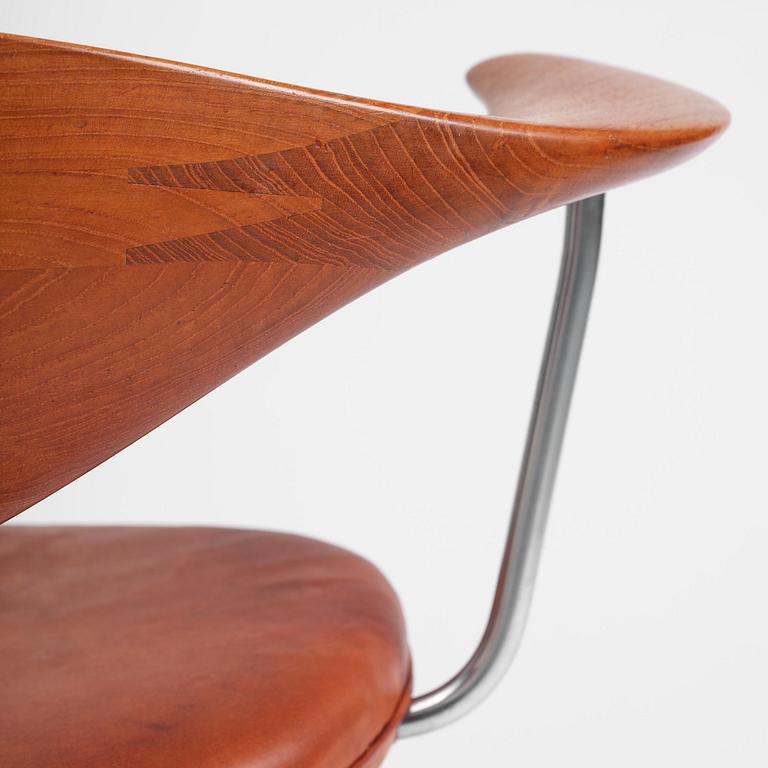 Hans J. Wegner, skrivbordsstol, "Swivel Chair" modell "JH502", Johannes Hansen, Danmark, 1950-60-tal.