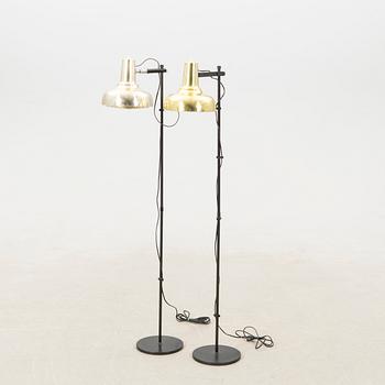 Floor lamps a pair Pile products Landskrona late 20th century.