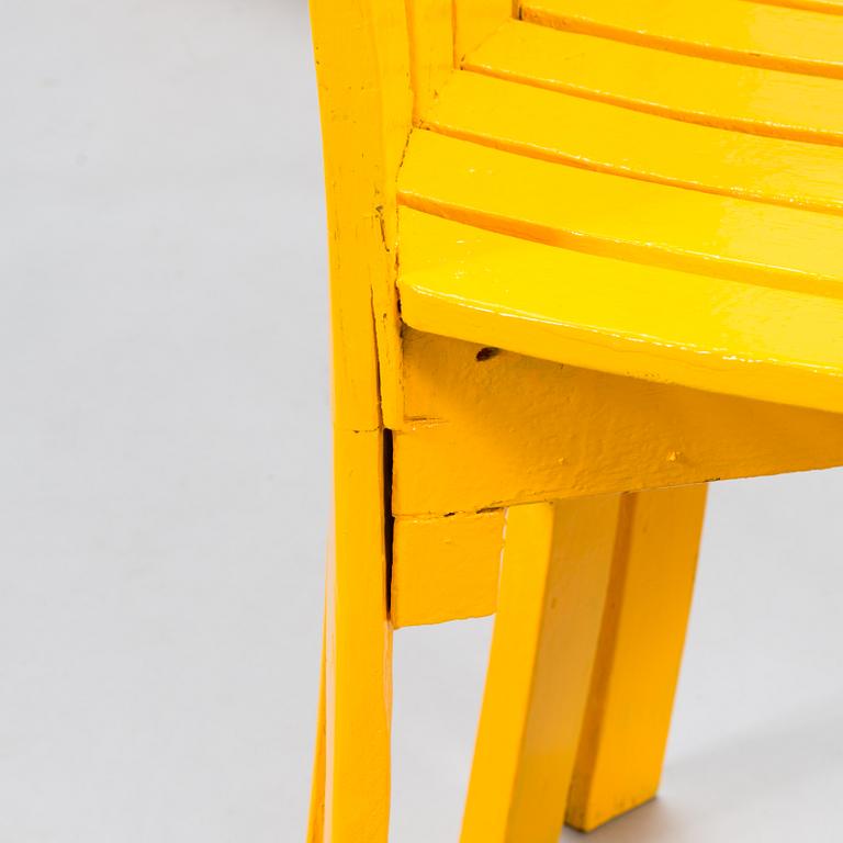 Alvar Aalto, 3+1 garden chairs (Sun-series)'310' for Artek 1960's and late 20th century.