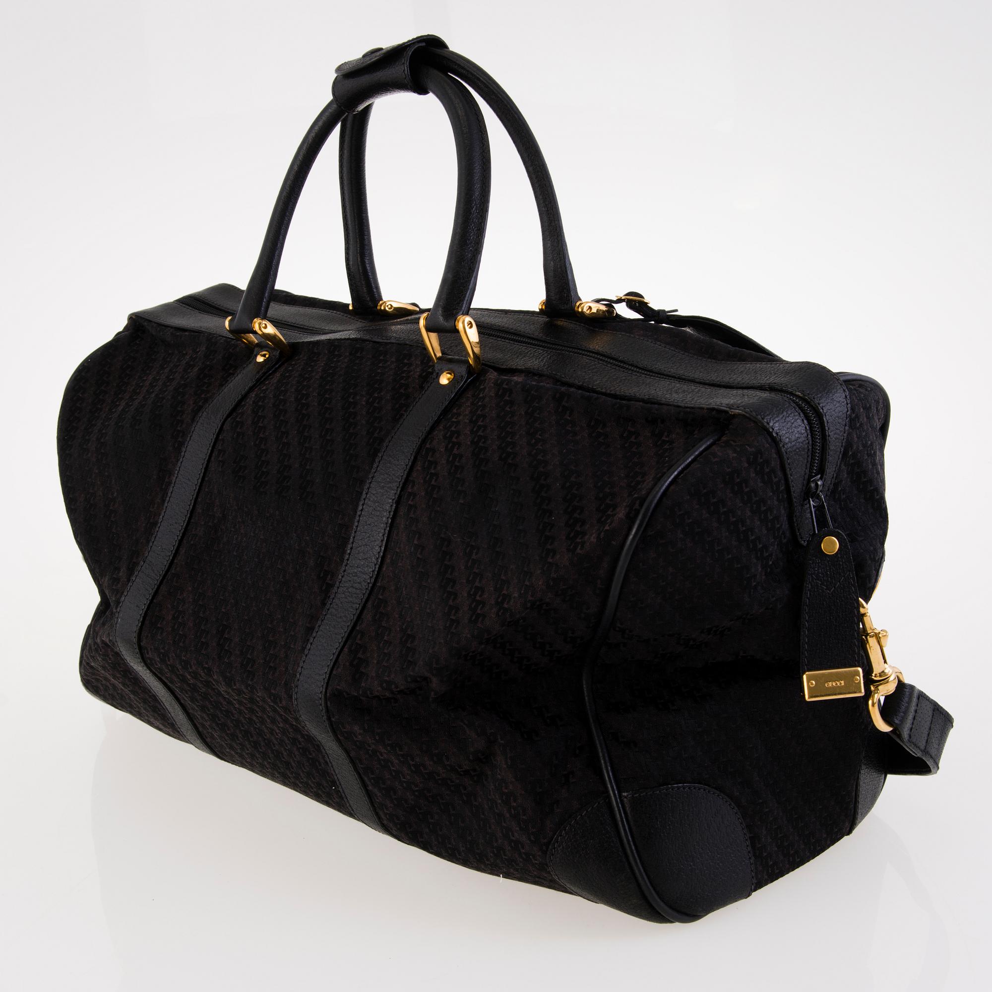 GUCCI Vintage Canvas Duffle Bag. Bukowskis