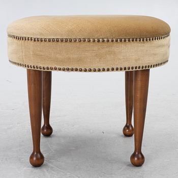 A Swedish Modern ottoman, Sweden, 1940's.