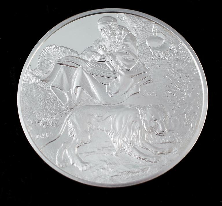 SAMLARMYNT, 50 st, sterlingsilver. Total silvervikt ca 3300 g.