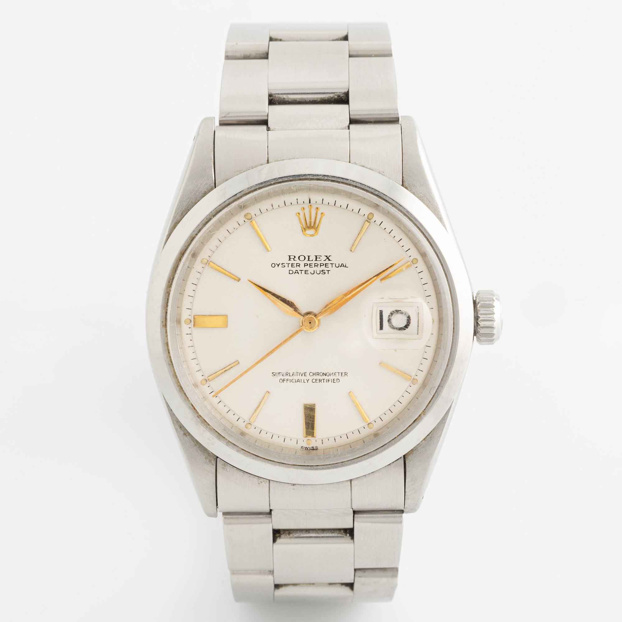 Rolex, Datejust, "Doorstep Dial", "Dauphine Hands", wristwatch, 36 mm.