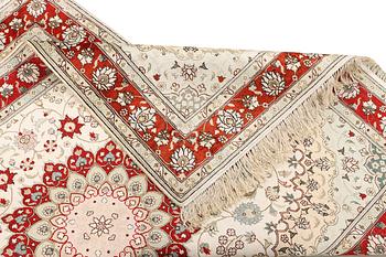A carpet, Turkey, silk, c. 180 x 120 cm.