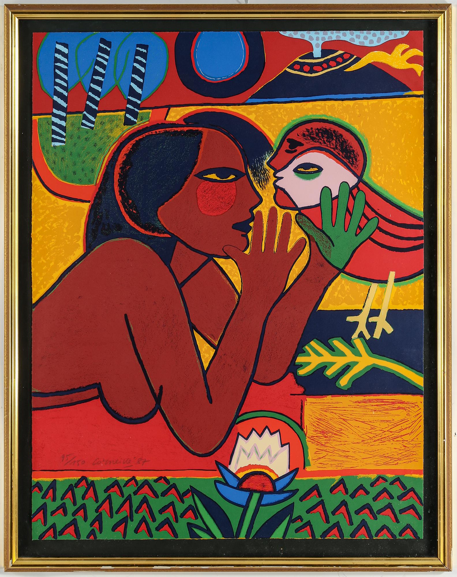 BEVERLOO CORNEILLE, litografi, signerad och numrerad 95/150, daterad 87.