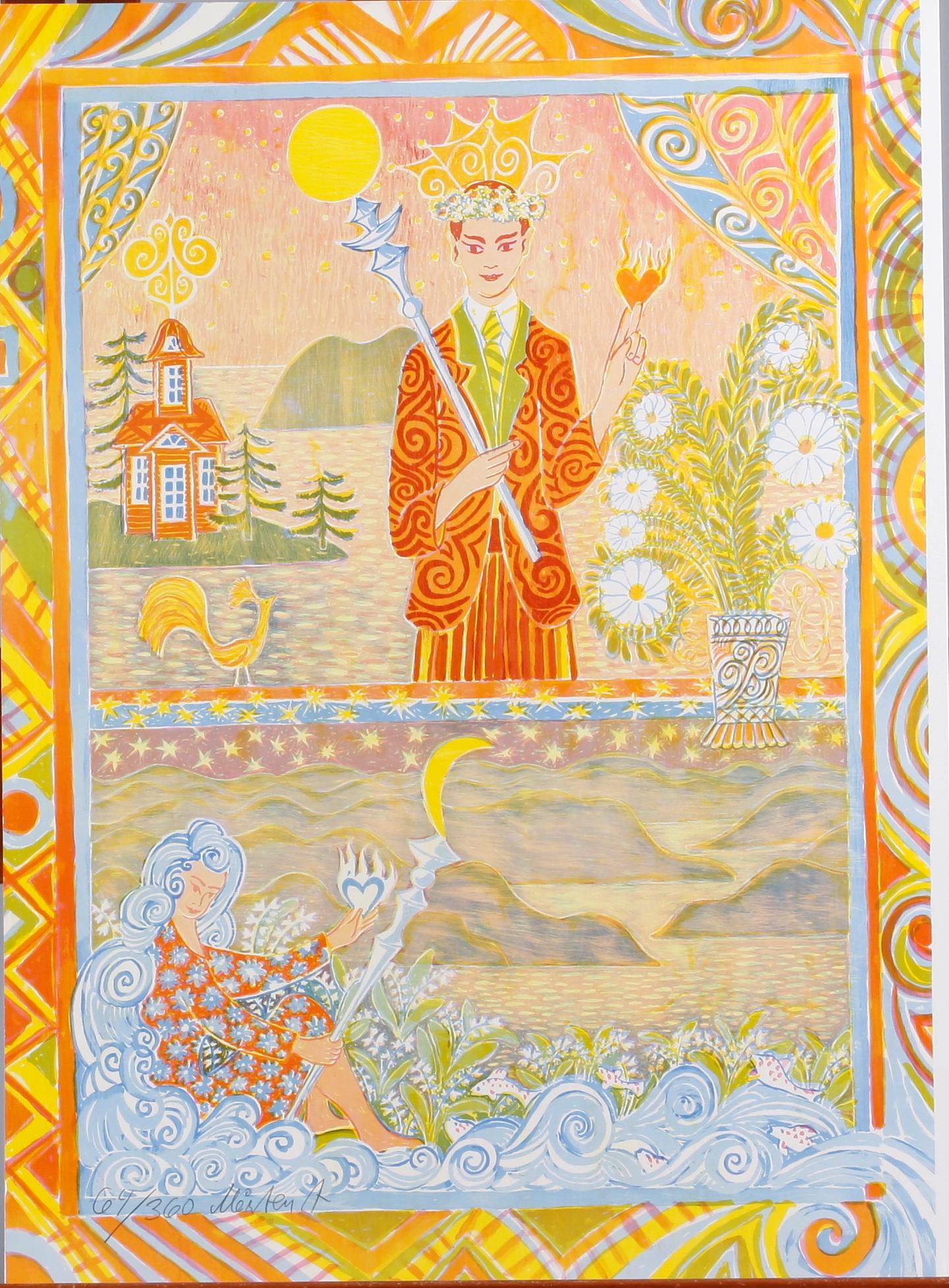 ANDERSSON, MÅRTEN. Färglitografier, 3 st. Sign. o numr. 64/360.