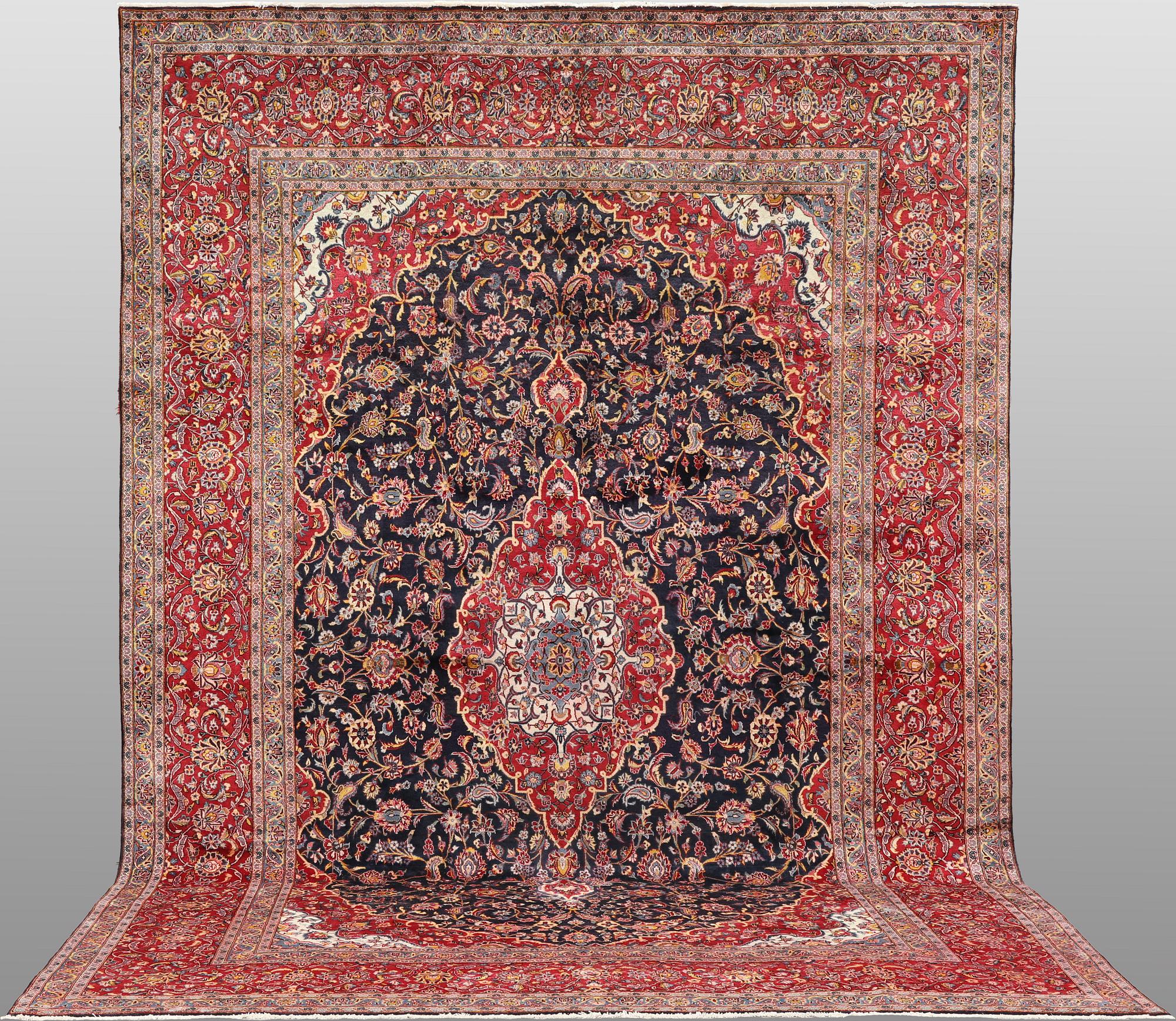 Carpet, Keshan, approx. 475 x 300 cm.