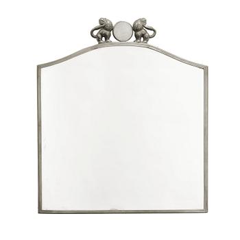 316. An Estrid Ericsson and Anna Petrus pewter framed wall mirror, Stockholm 1927.