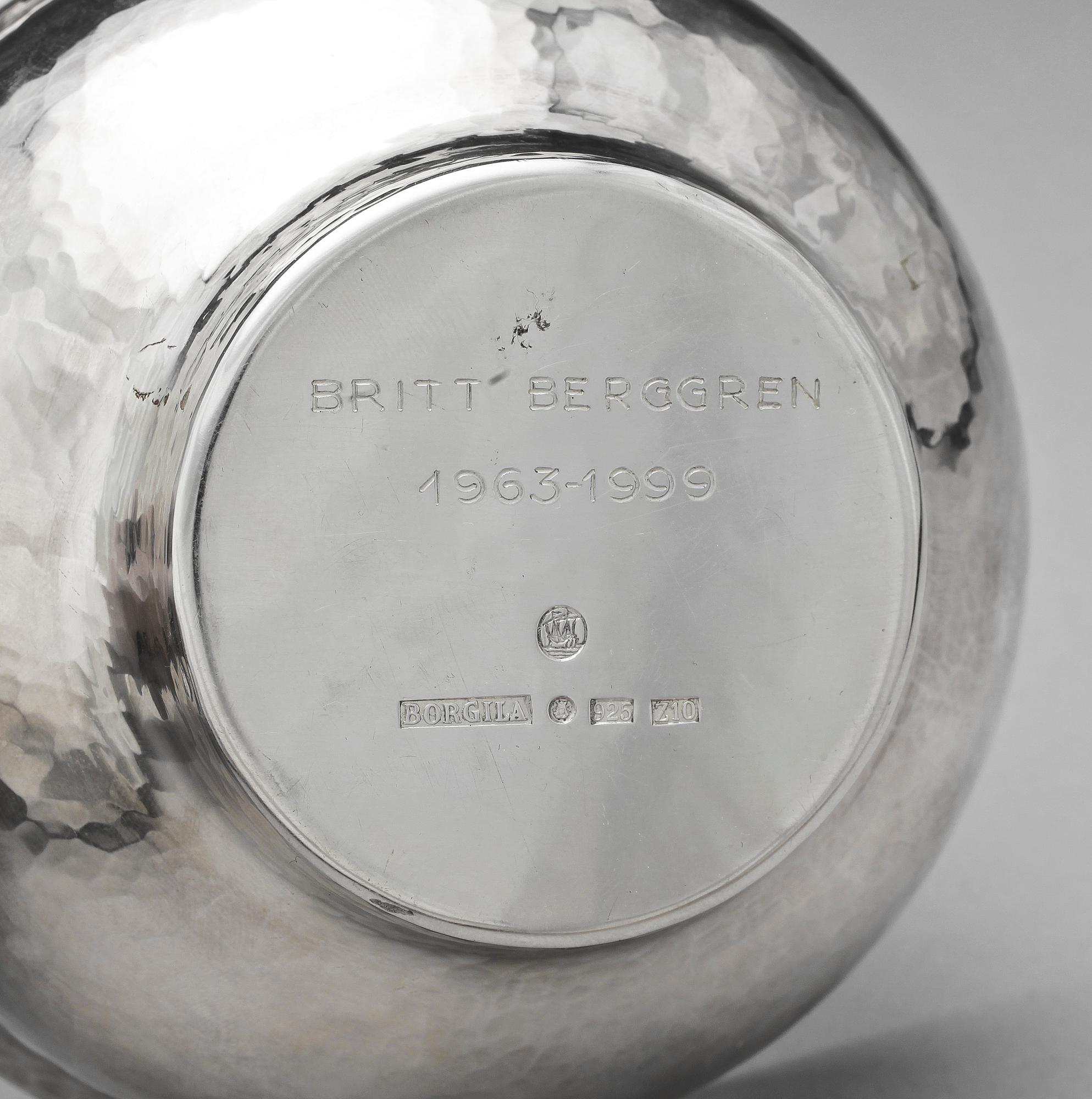 SKÅL, silver, Borgila, 1998, Vikt. 220 g.