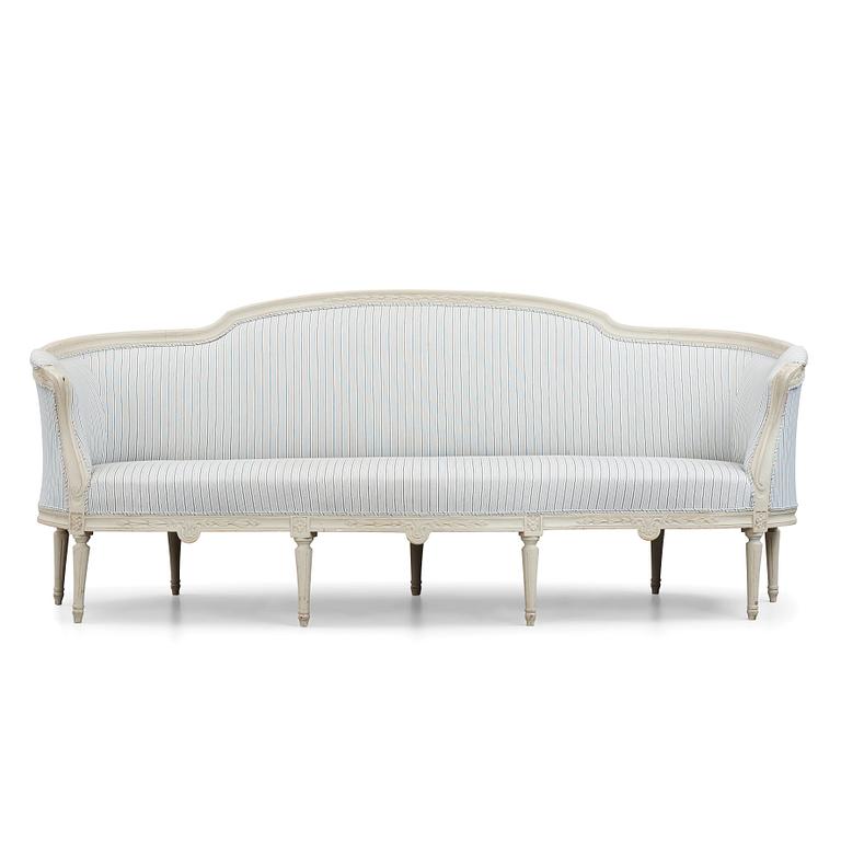 Soffa, 1700-talets slut, Gustaviansk.