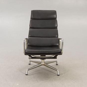 A Charles & Ray Eames Soft Pad EA 222 easy chair Vitra later part of the 20th century.