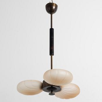 Harald Notini, a model "10363" ceiling lamp, Arvid Böhlmarks Lampfabrik, Stockholm, 1930s.