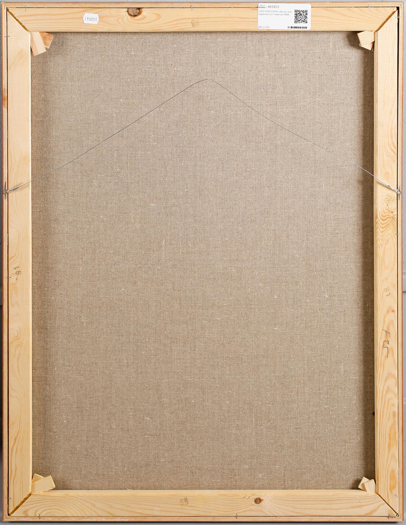 JAN KARLSSON, olja på duk, signerad och daterad 1995.