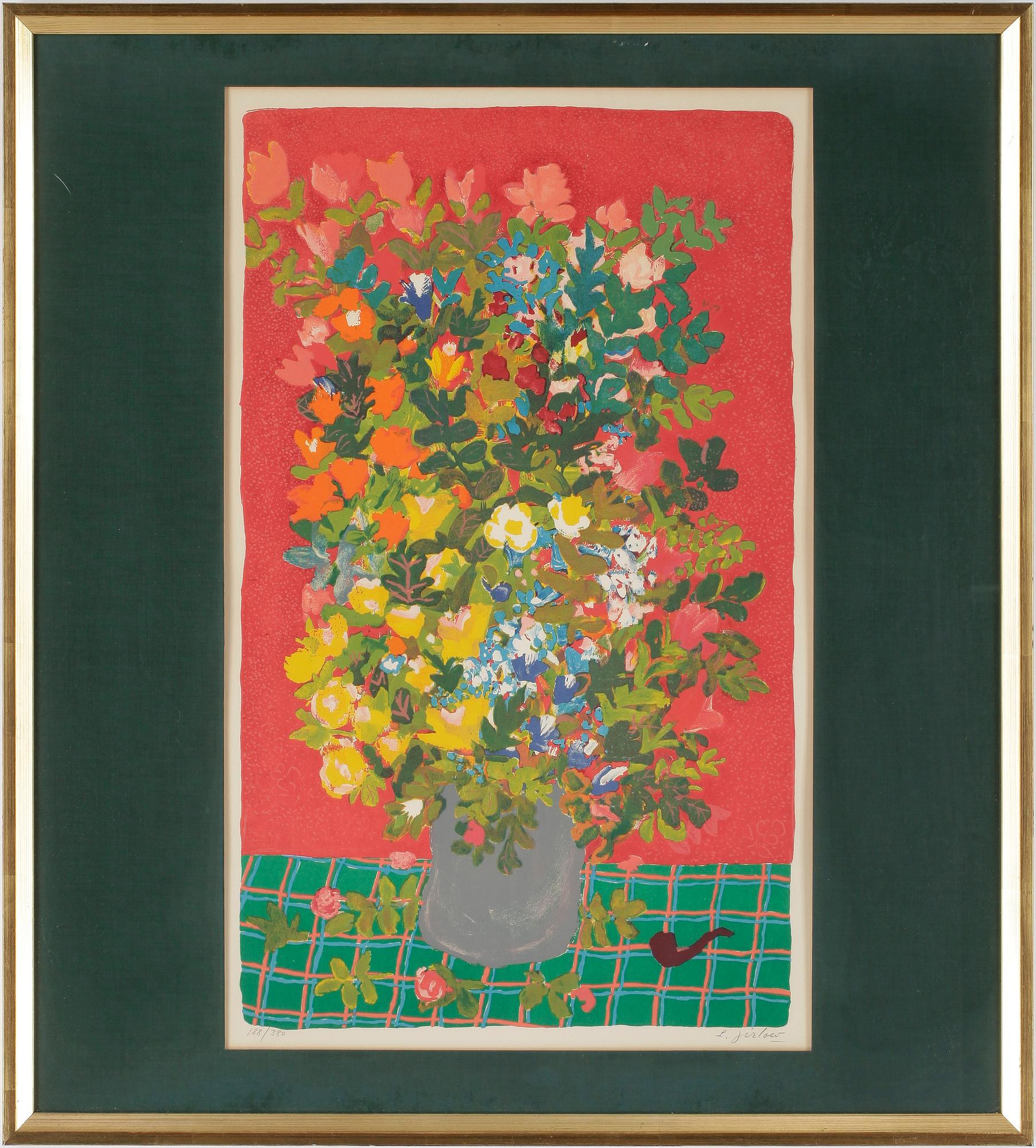LENNART JIRLOW, färglitografi. Signerad och numrerad 188/380.