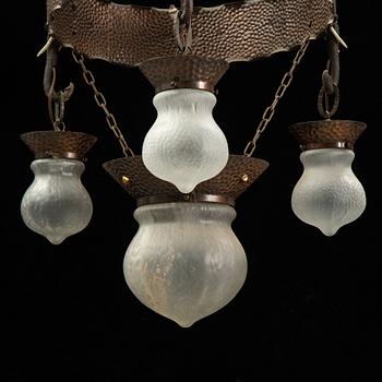 An early 20th Century ceiling light.