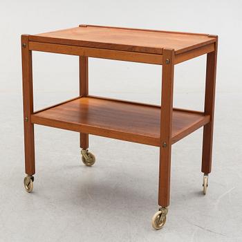 A swedish teak serving trolley, Erik Gustafsson, Brittatorp, mid 20th century.