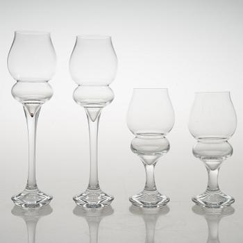 TIMO SARPANEVA, set of 9+2 'Lokkiluoto' (Seagull rock) drinking glasses for Iittala.