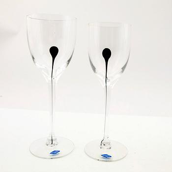 Heikka Orvala, glasservis, 42 st, "Taika", Nuutajärvi/ Arabia Finn Crystal, Finland, 1900-tal.