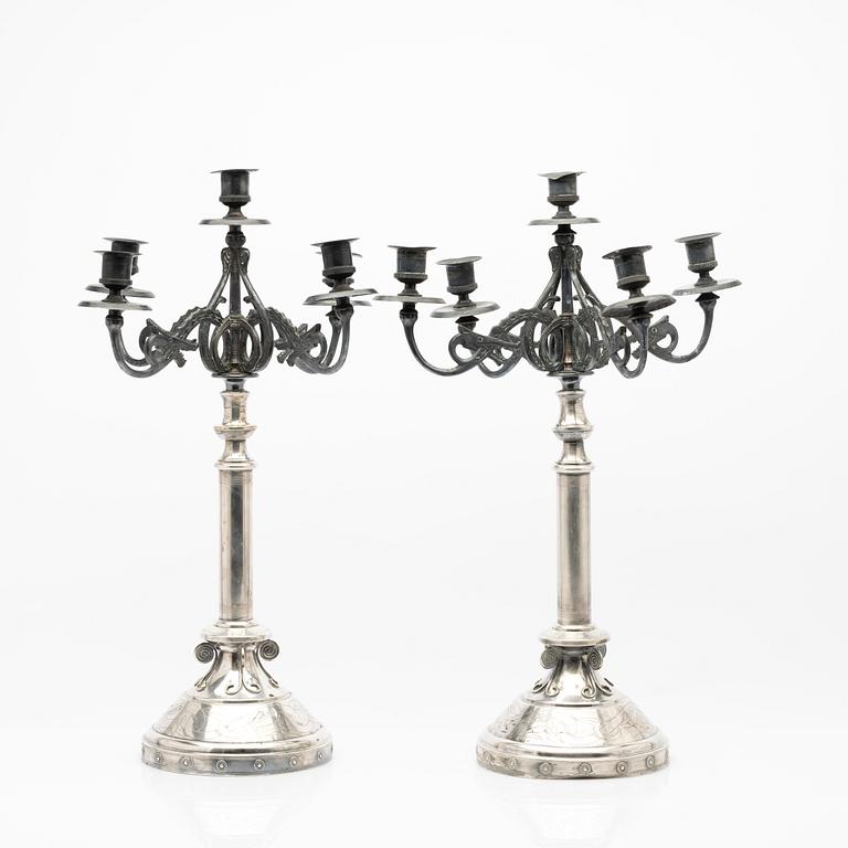 Candelabra, a pair, early 20th century.