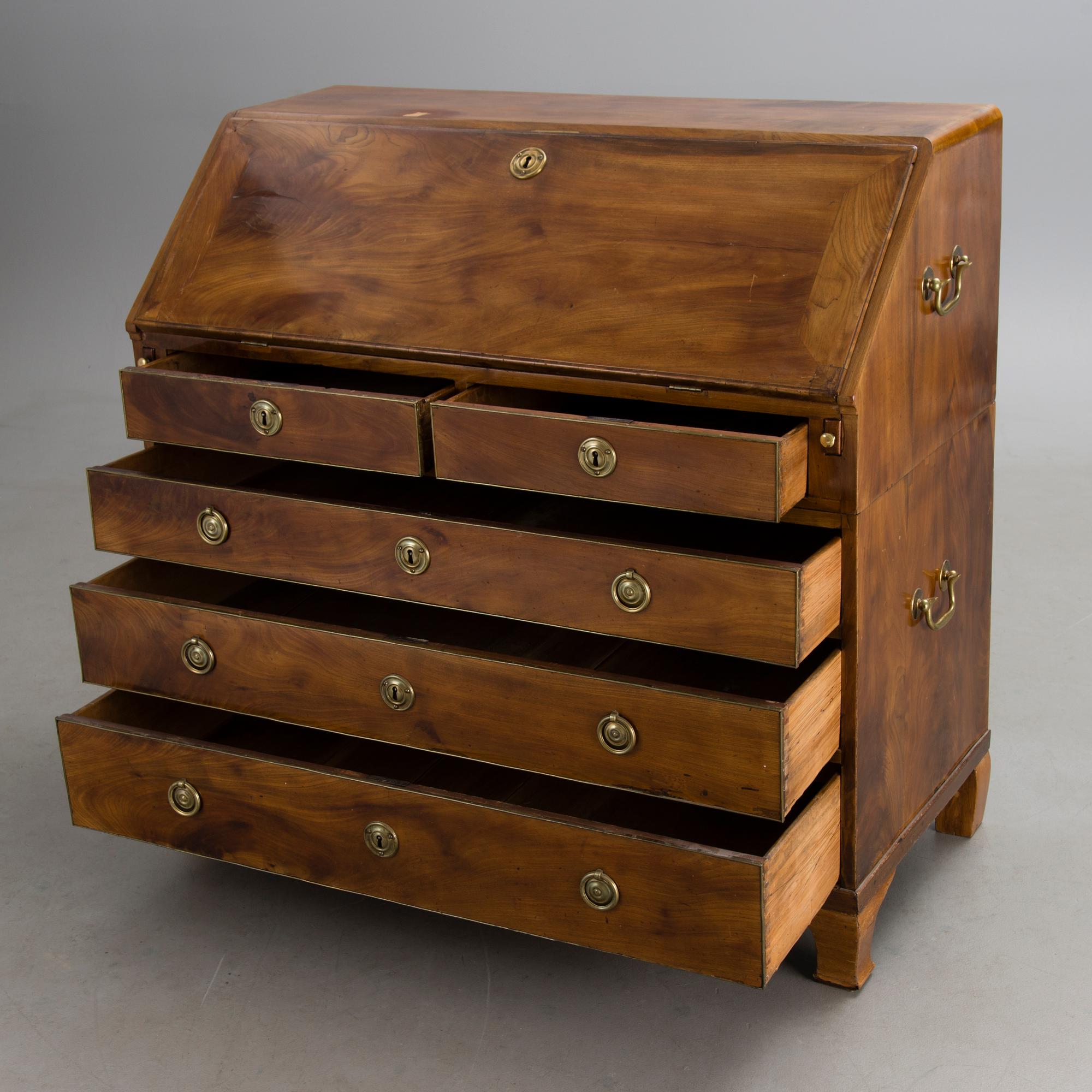 A gustavian secretaire by Lars Almgren, Stockholm, 1771-1795.