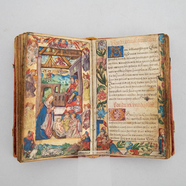 Medieval prayer book, 1523.