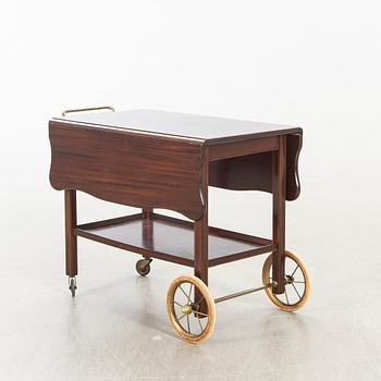 A mid 20th century tea trolly for Georg Kofoeds furniture, Denmark.