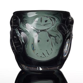 Bengt Edenfalk, A "Talatta" glass vase, Skruf glasbruk, Sweden 1962.