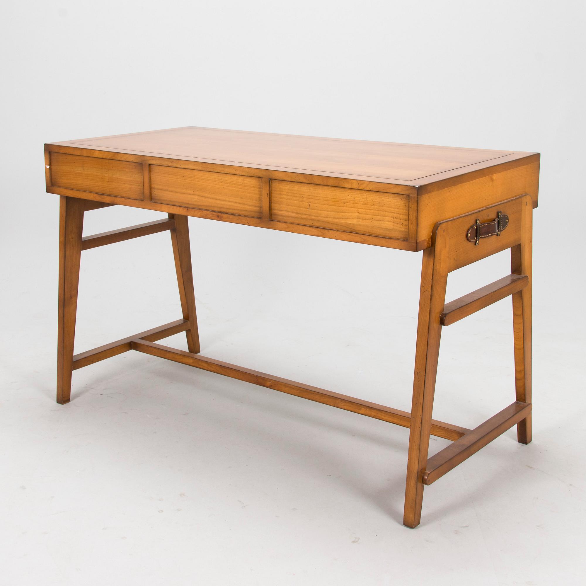 Desk and chair, late 20th century.