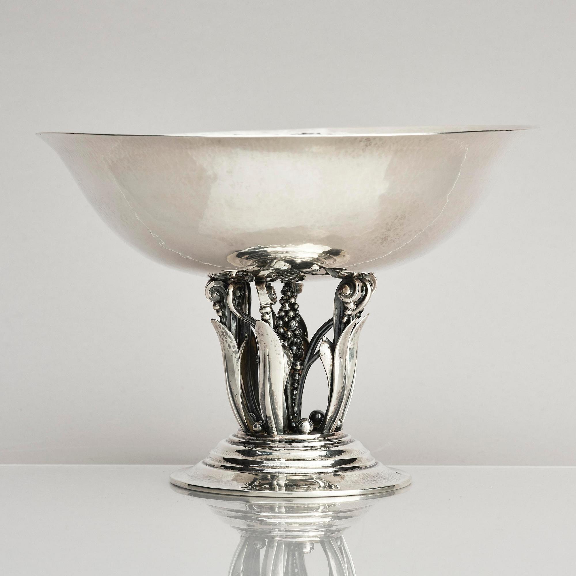 Georg Jensen, skål, silver, design Johan Rohde, Köpenhamn 1919-1927.