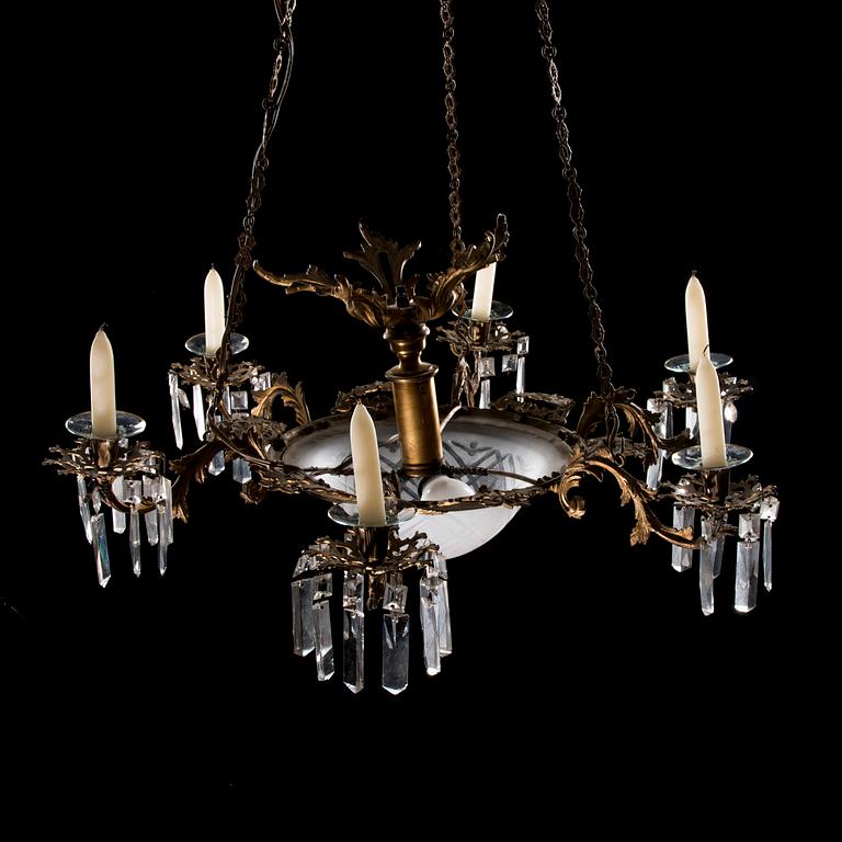 TAKKRONA, biedermeier, 1800-talets mitt.