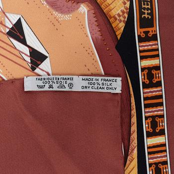 Hermès, scarf "Au Son du Tam-Tam".