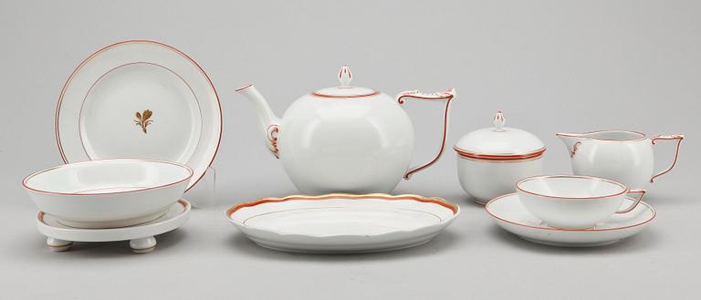 TESERVIS, 16 + 1 delar, porslin, Meissen, 1900-tal.