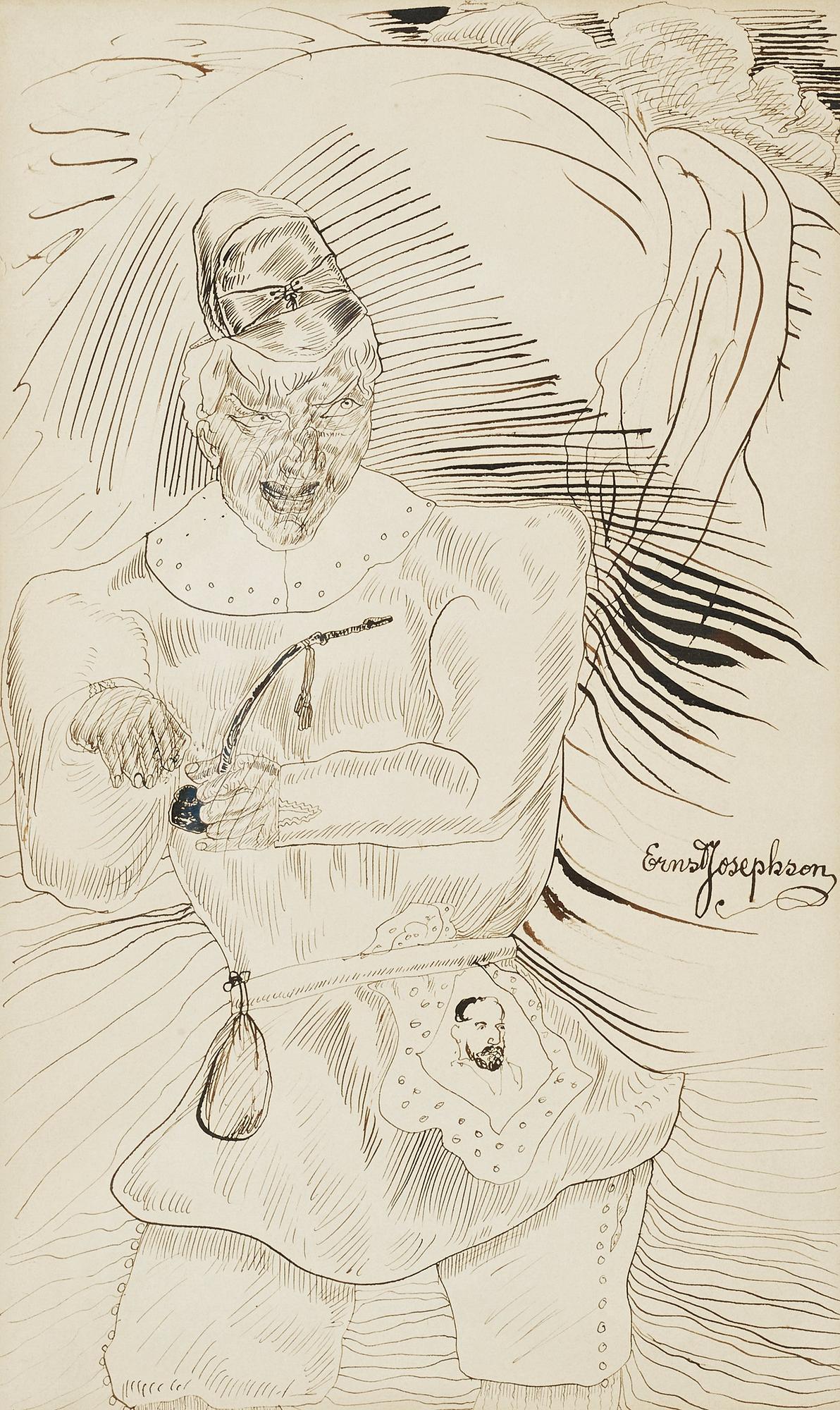 Ernst Josephson, Man med pipa.