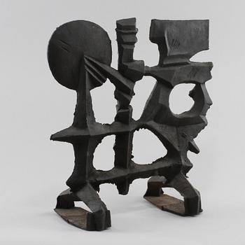 SKULPTUR, gjutjärn, Olle Hermansson, Husqvarna, 1960/1970-tal.