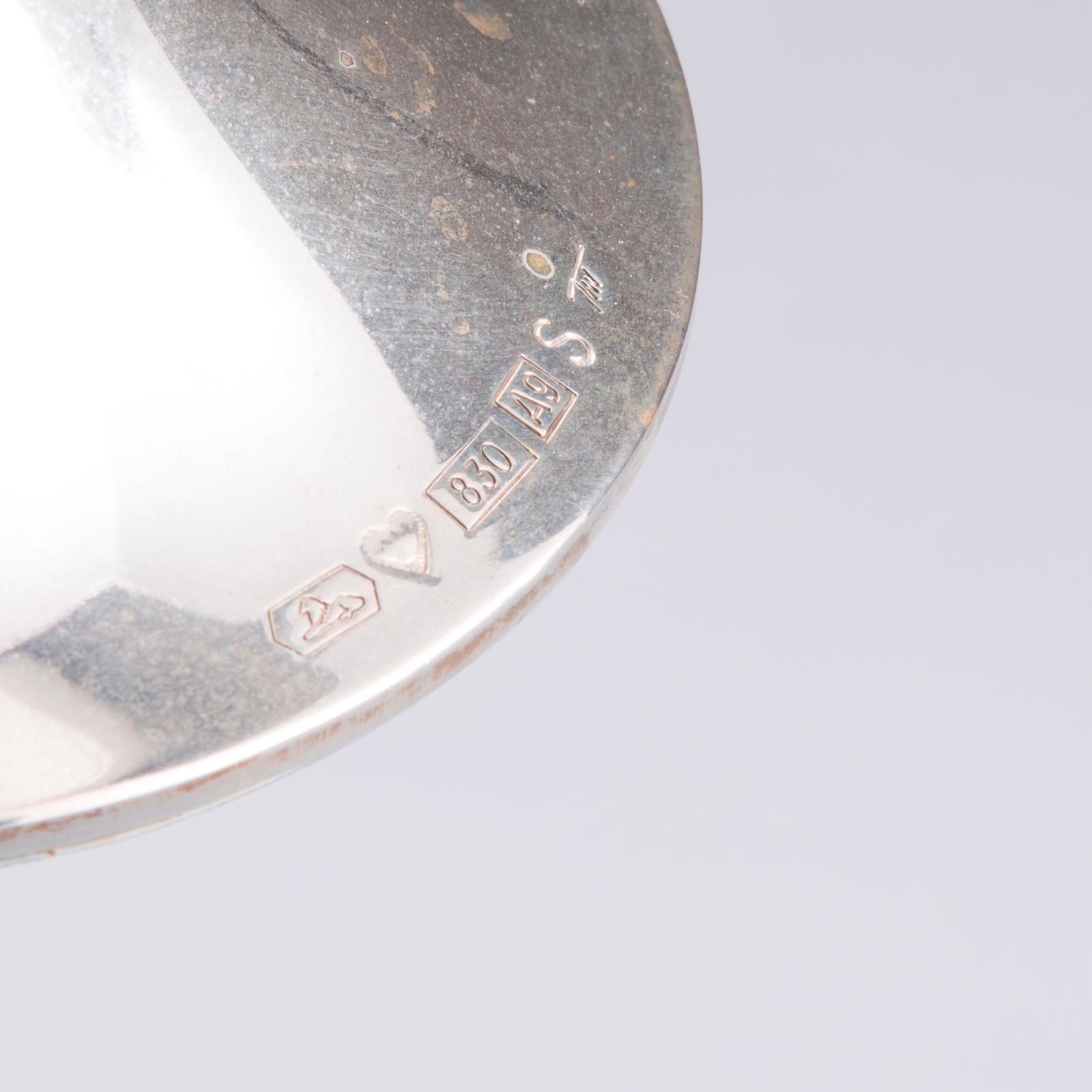 LJUSSTAKAR, 2 st, silver, Tapio Wirkkala, Kultakeskus 2002 och 2009.