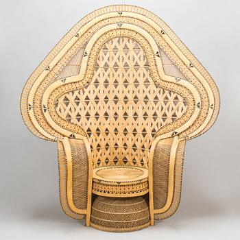 A late 20th century century 'Big Cobra peakock chair'.