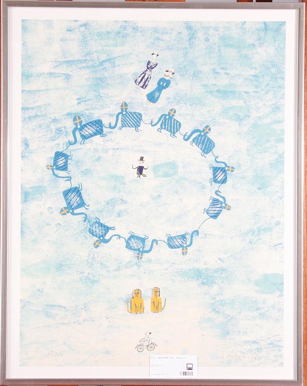 PYK, MADELEINE, färglitografi. Sign o numr 69/360.