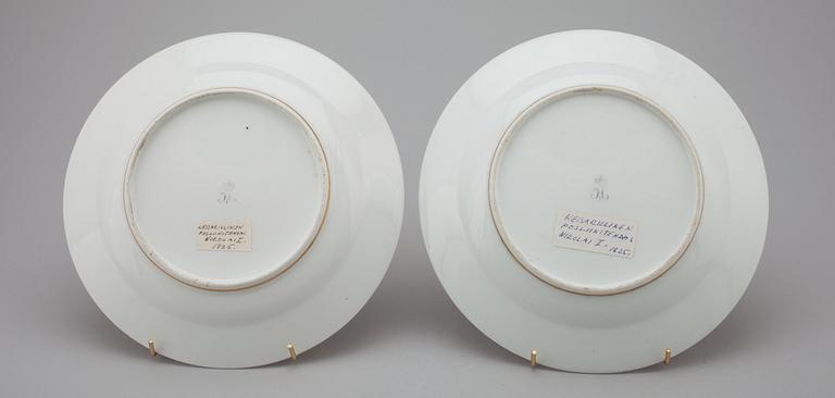 A SET OF TWO PLATES.