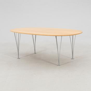 Bruno Mathsson & Piet Hein, soffbord "Superelips" för Fritz Hansen, Danmark sent 1900-tal.