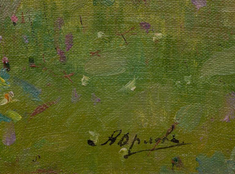 ALEKSANDR GRIGORIEV ORLOV, öljy levylle, signeerattu.