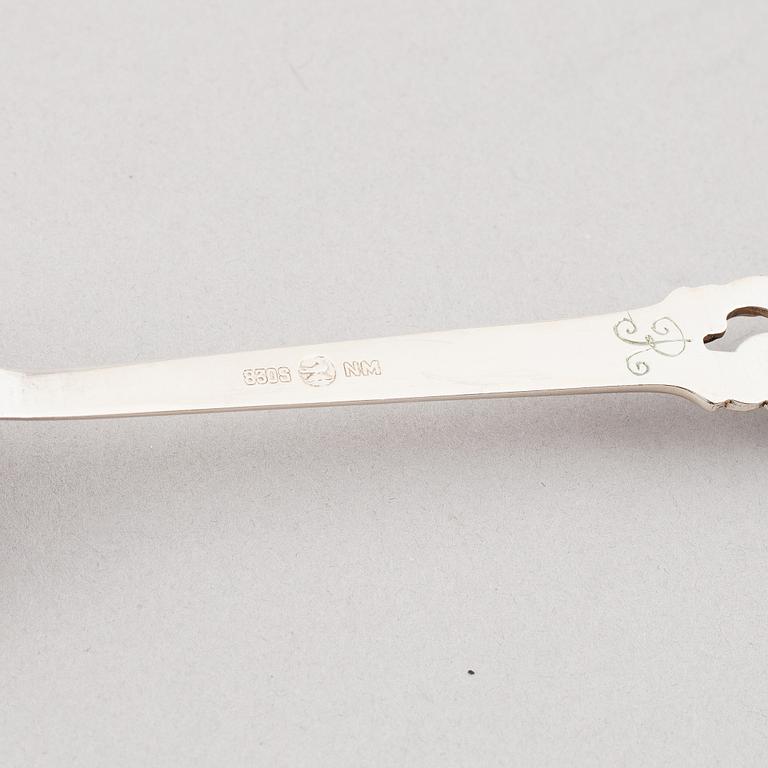 A 112-piece silver cutlery service, Norway, mid-20th century.