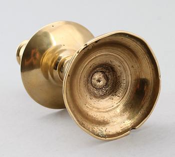LJUSSTAKE, mässing, 1500-tal.