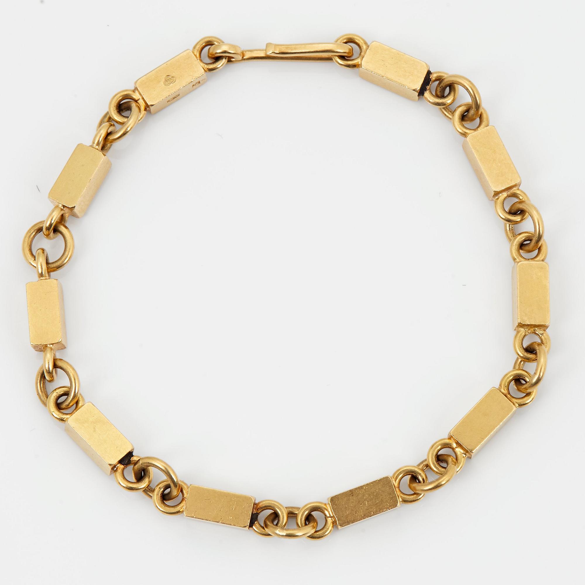 Wiwen Nilsson, armband, Lund 1965, 18k.