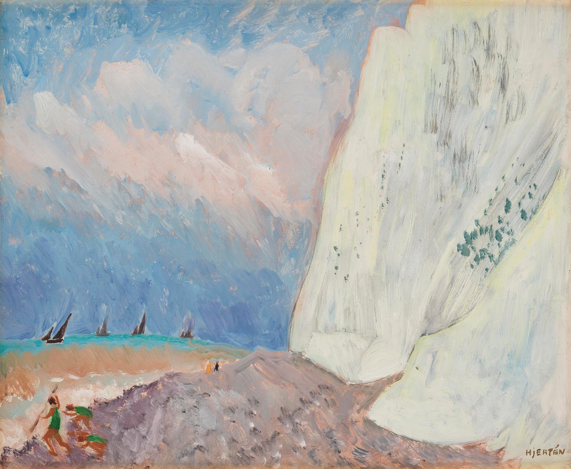 Sigrid Hjertén, "Kalkstensklippan, St Aubin".