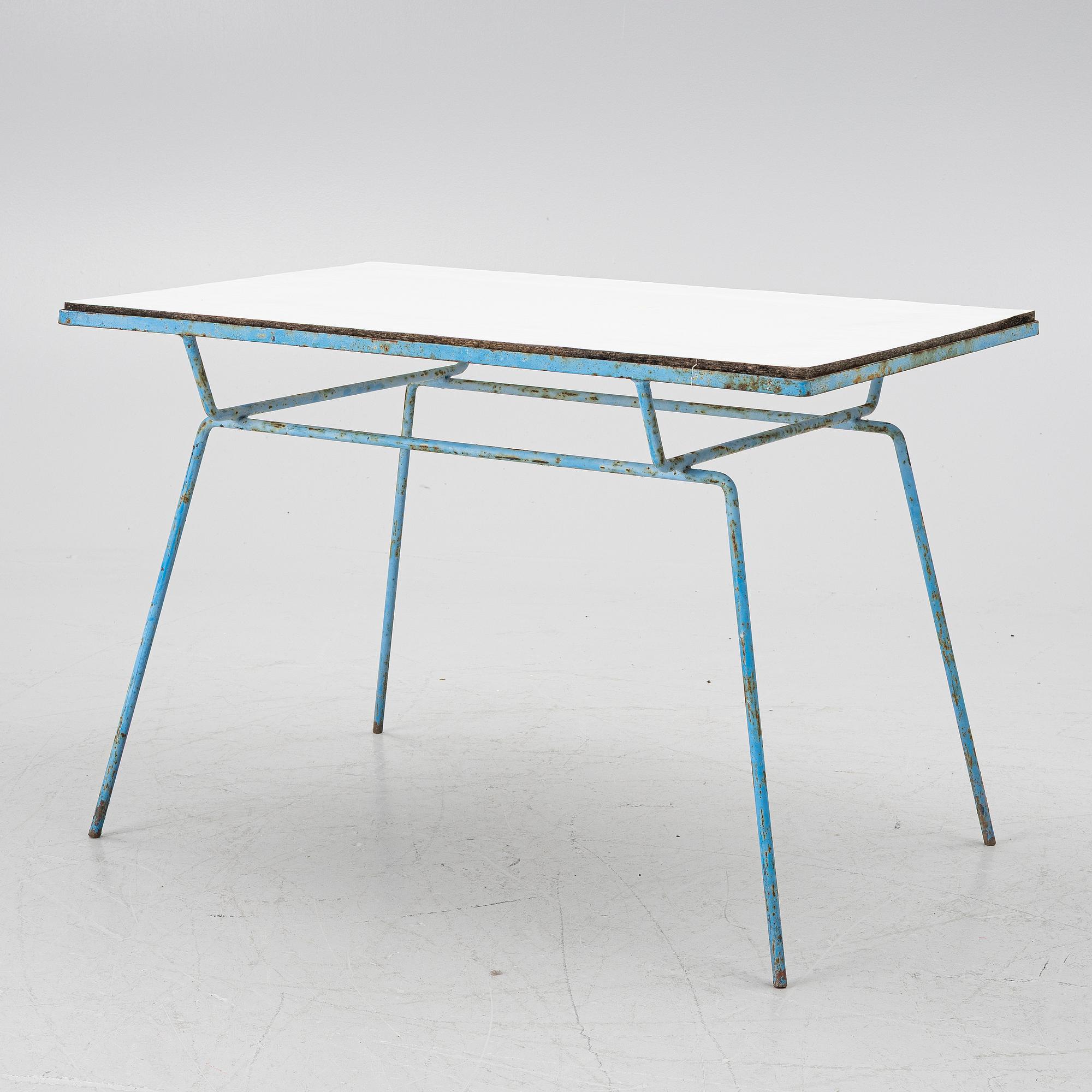 A set of garden furniture, model P-40 and P-50, Grythyttan, Sweden, late 1950's.