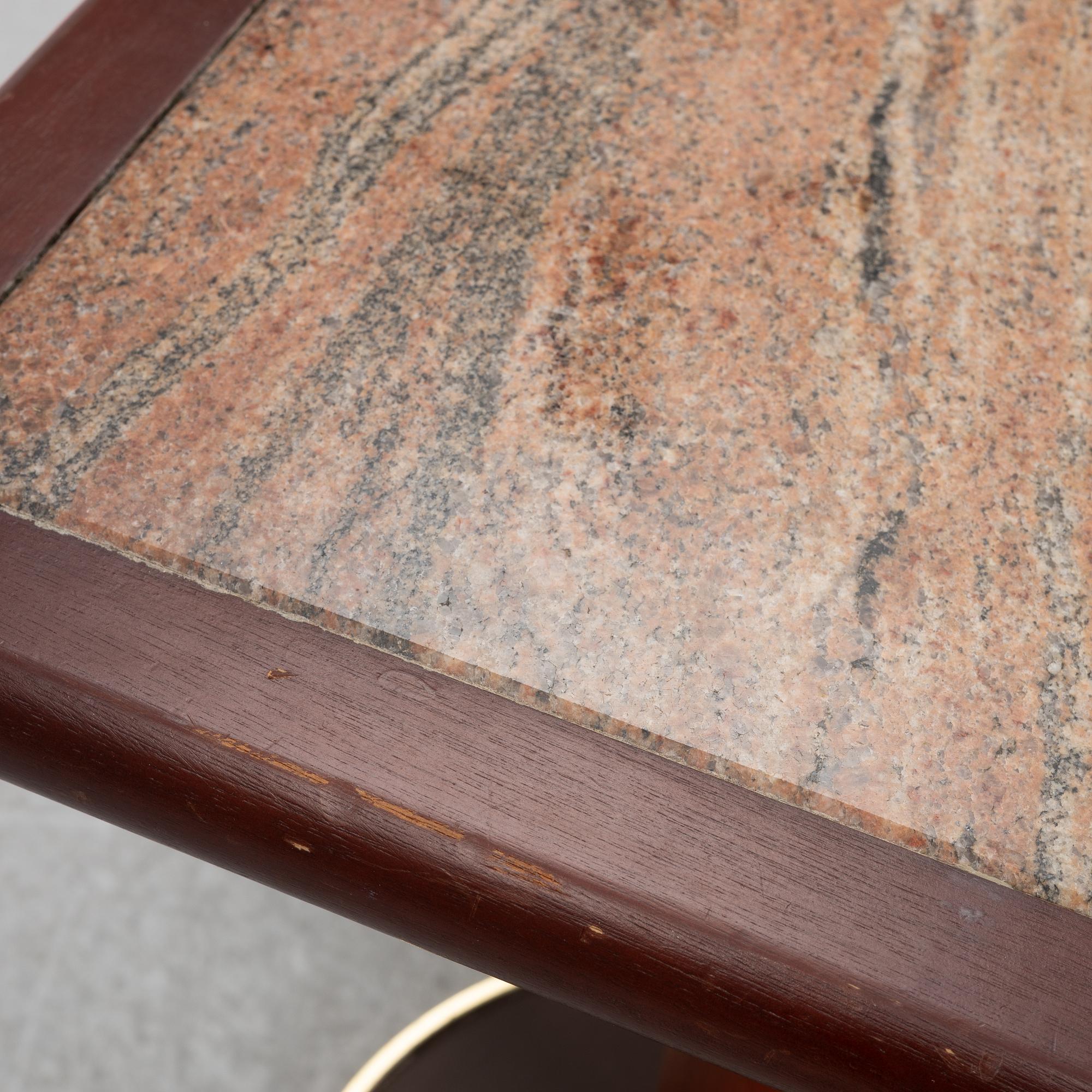 Side tables, a pair, 1970s.