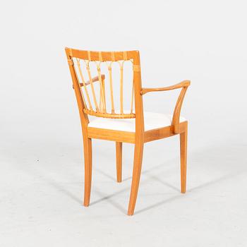 Josef Frank, a mahogany model '1165' armchair, Firma Svenskt Tenn, Sweden mid 1900's.